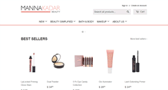 Desktop Screenshot of mannakadarcosmetics.com